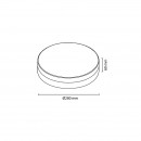Plafoniera led rotunda 28cm 24w anti-blackout