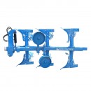 Plug agricol cu 3 trupite si cormane crestate reversibil hidraulic Konig Traktoren