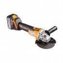 Polizor unghiular ø125mm,18V, acumulator 4Ah, motor fara perii , set cu lampa