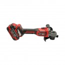Polizor unghiular 1000W cu 2 acumulatori 21V, 4Ah Li-ion, disc 125mm, brushless, frana electrica, 3 trepte turatie 5000/7000/9500rpm Breckner Germany