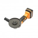 Polizor unghiular 550W, cu acumulator 21V./4Ah. 3 trepte de viteza 4500/5500/7000rot/min. diametru disc 115mm