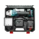 Polizor unghiular cu acumulator 18V, 4Ah Li-ion, disc 125mm, motor fara perii (brushless), proiector LED inclus Breckner Germany
