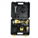 Polizor unghiular cu acumulator lithium 21V/4Ah, motor fara perii (brushless), 3 trepte de viteza, diametru disc 115mm Crownman