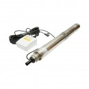 Pompa apa submersibila inox 1.5kW, 220V, D100mm, debit 5 m3/h, inaltime refulare 60m, 9 turbine ceramice, racire pe ulei, panou de control K90QJD2-60/9-1.5 Breckner Germany