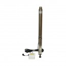 Pompa apa submersibila inox 2.2kW, 220V, D100mm, debit 6 m3/h, inaltime refulare 105m, 15 turbine ceramice, racire pe ulei, panou de control K90QJD2-105/15-2.2 Breckner Germany