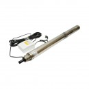 Pompa apa submersibila inox 2.2kW, 220V, D100mm, debit 6 m3/h, inaltime refulare 105m, 15 turbine ceramice, racire pe ulei, panou de control K90QJD2-105/15-2.2 Breckner Germany