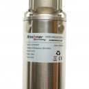 Pompa apa submersibila inox 2.2kW, 220V, D100mm, debit 6 m3/h, inaltime refulare 105m, 15 turbine ceramice, racire pe ulei, panou de control K90QJD2-105/15-2.2 Breckner Germany