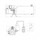 Pompa basculare 12V, 1.6kW 160 bar, cu rezervor metalic 10L si telecomanda