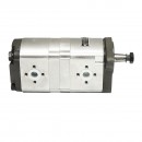 Pompa hidraulica cu sens rotatie stanga, debit 14+8cm3 pentru Claas, Renault 7700035525