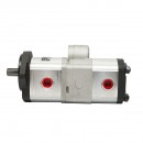 Pompa hidraulica dubla, debit 18+14cm3, sens rotatie spre dreapta pentru Massey Ferguson OEM 3800195M91