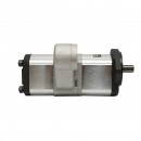 Pompa hidraulica dubla, debit 18+14cm3, sens rotatie spre dreapta pentru Massey Ferguson OEM 3800195M91