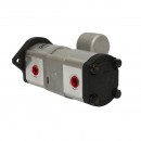 Pompa hidraulica dubla, debit 18+14cm3, sens rotatie spre dreapta pentru Massey Ferguson OEM 3800195M91