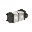 Pompa hidraulica dubla debit 28+12cm3, pinion 93.05mm, Z=31 pentru John Deere OEM RE72058, RE73947