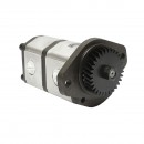 Pompa hidraulica dubla debit 28+12cm3, pinion 93.05mm, Z=31 pentru John Deere OEM RE72058, RE73947