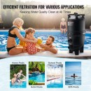 Pompa pentru piscina cu filtru detasabil, 2200 W, Debit 40000 l/h, Conexiune 2 inch, 4 x cartus Ф178 x 508 mm