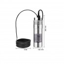 Pompa submersibila, alimentare solara 12 V/DC, 120 W, IP68, Debit 726 l/h, Inaltime 70 m, adancime 30 m