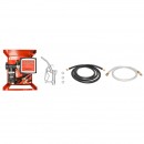 Pompa transfer motorina 24V, debit 55L/min cu contor, furtun aspiratie 1.5m, furtun presiune 4m si pistol