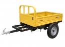 ProGARDEN Campo RM500CT remorca 500kg minitractor, 1 osie, prindere cupla, roti profil rutier 5.00-12, RIM 3.00B