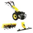 ProGARDEN Campo U16E motocultor multifunctional 14CP, benzina, EU V, pornire electrica, 3+2 viteze, reductor + FT90 freza tractata 900mm + BC120M bara cosire mobila 120cm