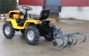 Progarden Cultivator cu 5 br?zdare, 100cm pentru minitractoarele Campo T12/18