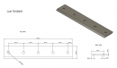 Progarden Cutit 300x55x5mm pentru TB100E, TB100EN