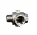 ProGARDEN Racord hidrofor cu supapa de sens,  5 cai, FE1xFI1xFI1xFI1/4xFI1/4, inox