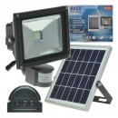 Proiector cu led si panou solar Bass BS-5901, putere 20W, 6400K, 2000lm, IP44, senzor si acumulator