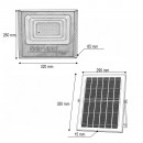 Proiector LED 200W, 6500K cu panou solar 12W, baterie LiFePO4 8000mAh si telecomanda IP67 Breckner Germany