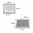 Proiector LED 200W, 6500K cu panou solar 15W, baterie LiFePO4 10000mAh si telecomanda IP67 Breckner Germany