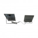 Proiector LED 200W, 6500K cu panou solar bifacial 20W, baterie 10000mAh si telecomanda IP66 Breckner Germany