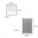 Proiector LED 300W, 6500K cu panou solar bifacial 30W, baterie 15000mAh si telecomanda IP66 Breckner Germany