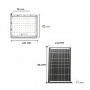 Proiector LED 300W, 6500K cu panou solar bifacial 30W, baterie 15000mAh si telecomanda IP66 Breckner Germany
