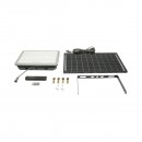 Proiector LED 300W, 6500K cu panou solar bifacial 30W, baterie 15000mAh si telecomanda IP66 Breckner Germany