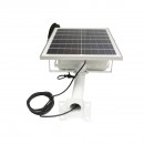 Proiector LED 400W, 6500K cu panou solar 28W telecomanda si baterie 40Ah Breckner Germany