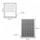 Proiector LED 400W, 6500K cu panou solar bifacial 40W, baterie 20000mAh si telecomanda IP66 Breckner Germany