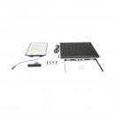 Proiector LED 400W, 6500K cu panou solar bifacial 40W, baterie 20000mAh si telecomanda IP66 Breckner Germany