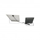 Proiector led de 300W, 6400K cu panou solar 30W, baterie si telecomanda Breckner Germany