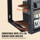 Rack metalic de perete 9U, 530 x 450 x 520 mm, Adancime 18 inch, Otel carbon