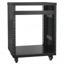 Rack metalic de podea 12U, 510 x 460 x 700 mm, Adancime 18 inch, 4 x roti blocabile