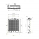 Radiator racire apa 4 randuri de celule pentru Fiat 315, 411, 415 cod OEM 588156, 595568