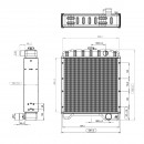 Radiator racire apa cu 4 randuri de celule pentru Case IH seria Maxxum 104753A2, A104753A1, 104753A1, 87579817, 52771, 150-56 Breckner Germany