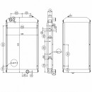 Radiator racire apa motor John Deere 1850, 310G, 310SG, 315SG, 410G 835x565x70mm cod OEM AT190595