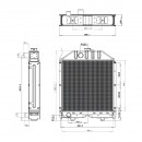 Radiator racire apa pentru Fiat 55-90 cod OEM 4997175, 5132826, 5139028, 5153483, 5159617, 150-39 Breckner Germany