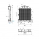 Radiator racire apa pentru New Holland, Fiat, Case IH cod OEM 4981428, 5086417, 5096052, 150-283, 5096051, 5118306, 5096597, 5104821, 5086417