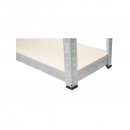 Raft metalic cu 5 polite MDF, 180x100x35cm, 250kg/polita, montaj fara suruburi, galvanizat