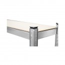 Raft metalic cu 5 polite MDF, 180x100x40cm, 175Kg/polita, montaj fara suruburi, galvanizat