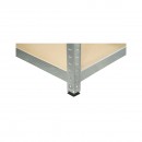Raft metalic cu 5 polite MDF, 180x100x60cm, 175kg/polita, montaj fara suruburi, galvanizat