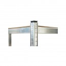 Raft metalic cu 5 polite MDF, 180x120x40cm, 250kg/polita, montaj fara suruburi, galvanizat