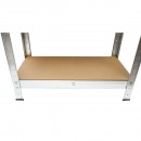 Raft metalic cu 5 polite MDF, 180x90x40cm, 175kg/polita, montaj fara suruburi Breckner Germany