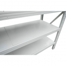 Raft metalic depozitare 5 nivele 200x60x250cm, 300 kg/polita, gri Breckner Germany